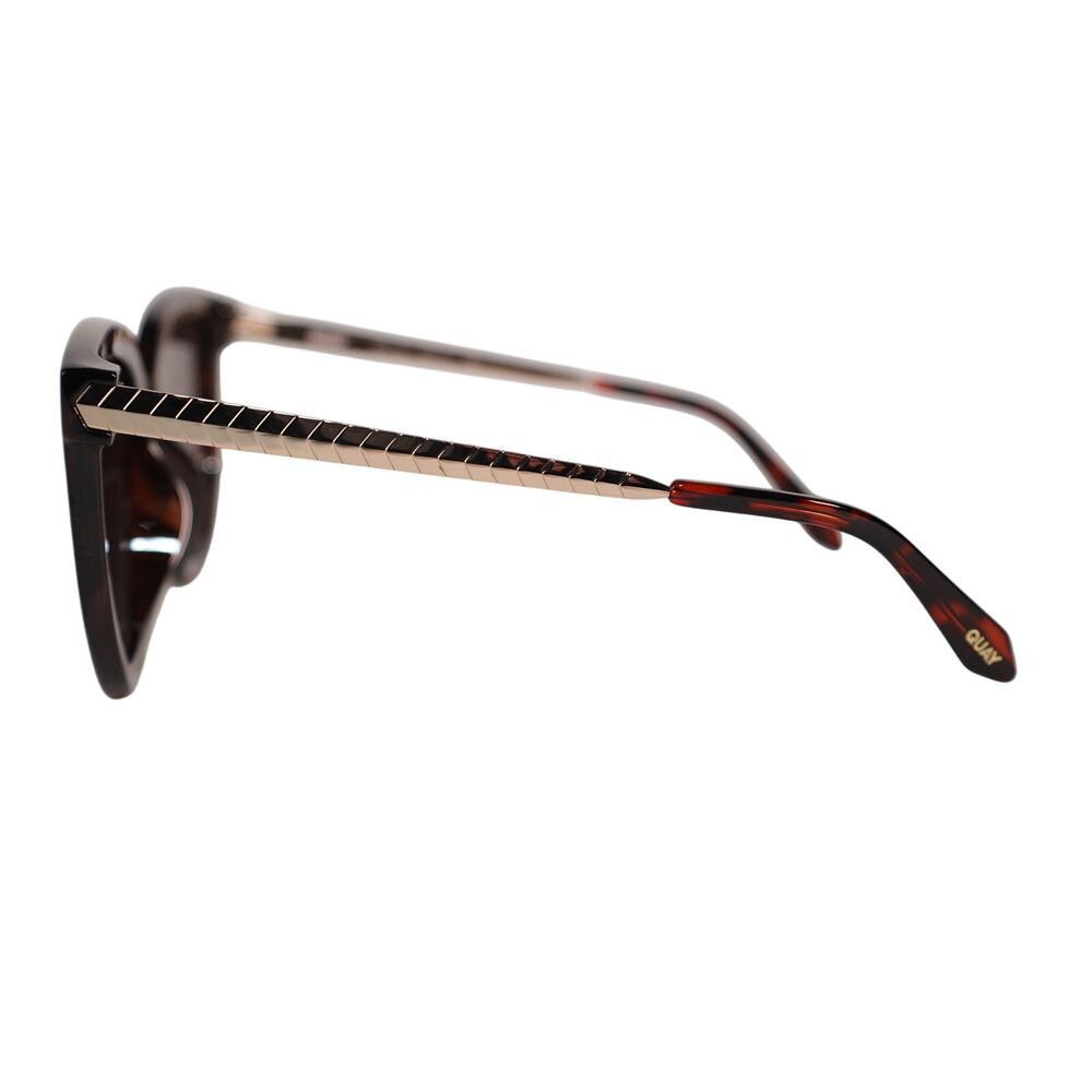 Quay Australia COFFEE RUN Polarized Round Womens Sunglasses-Tortoise/Brown-NWT - Picture 4 of 9